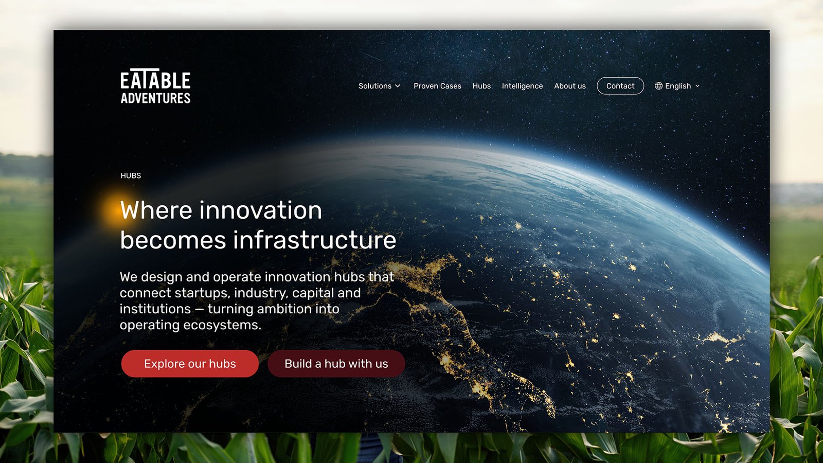 Eatable Adventures digital brand application.